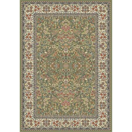DYNAMIC RUGS Ancient Garden 2 ft. x 3 ft. 11 in. 57078-4444 Rug - Green/Ivory AN24570784444